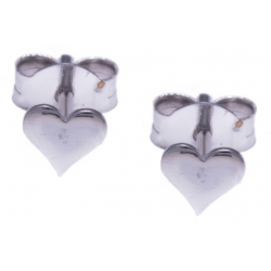 Boucles d'oreille argent rhodié 0,5g - cúurs