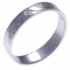 Bague argent rhodié  2g - T50 à 60