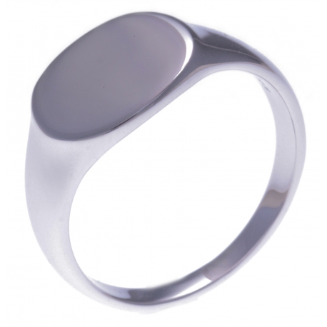 Bague argent rhodié 3,9g - Taille 50 à 60