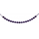 Bracelet argent rhodié 1,9g - petite rivière cristaux de swarovski - couleur : r