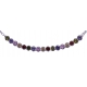 Bracelet argent rhodié 1,9g - petite rivière cristaux de swarovski - couleur : m