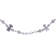 Bracelet argent rhodié 1,8g - enfants - perles blanches - 16+4cm