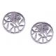 Boucles d'oreille argent rhodié 1,2g - arbre de vie