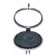 Pendentif en acier - support pierre interchangeable - diamètre 20mm