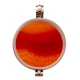 Pendentif en acier rosé - support pierre interchangeable - diamètre 20mm