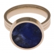 Bague en acier doré - support pierre interchangeable - diamètre 14mm - Taille 50