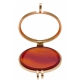 Pierre naturelle pour collier interchangeable Yola  - diamètre 20mm - Agate roug