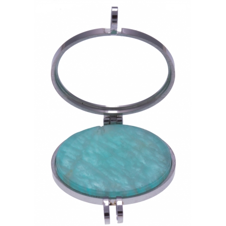 Pierre naturelle pour collier interchangeable Yola - diamètre 20mm - Amazonite