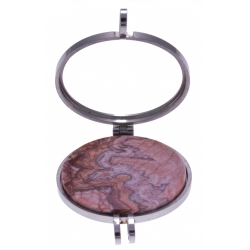 Pierre naturelle pour collier interchangeable Yola - diamètre 20mm - Agate Crazy