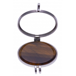 Pierre naturelle pour collier interchangeable Yola - diamètre 20mm - oeil de tigre