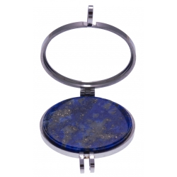 Pierre naturelle pour collier interchangeable Yola - diamètre 20mm - Lapis