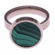 Pierre naturelle pour bague interchangeable Yola - diamètre 14mm - Malachite