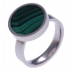 Pierre naturelle pour bague interchangeable Yola - diamètre 14mm - Malachite