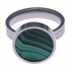 Pierre naturelle pour bague interchangeable Yola - diamètre 14mm - Malachite