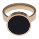 Pierre naturelle pour bague interchangeable Yola - diamètre 14mm - ONYX