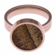 Pierre naturelle pour bague interchangeable Yola - diamètre 14mm - Jaspe Paysage