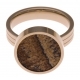 Pierre naturelle pour bague interchangeable Yola - diamètre 14mm - Jaspe Paysage