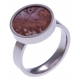 Pierre naturelle pour bague interchangeable Yola - diamètre 14mm - Agate Crazy LACE