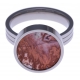 Pierre naturelle pour bague interchangeable Yola - diamètre 14mm - Agate Crazy LACE