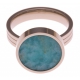 Pierre naturelle pour bague interchangeable Yola - diamètre 14mm - Amazonite