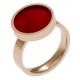 Pierre naturelle pour bague interchangeable Yola - diamètre 14mm - Agate rouge