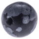 Stilivita - Bille Obsidienne  - diamètre 6mm - trou intérieur adapté 1.3mm