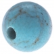 Stilivita - Bille Turquoise  - diamètre 6mm - trou intérieur adapté 1.3mm