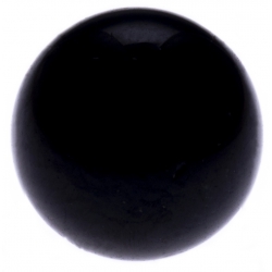 Stilivita - Bille Tourmaline Noire  - diamètre 6mm - trou intérieur adapté 1.3mm