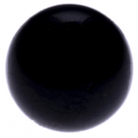 Stilivita - Bille Tourmaline Noire  - diamètre 6mm - trou intérieur adapté 1.3mm