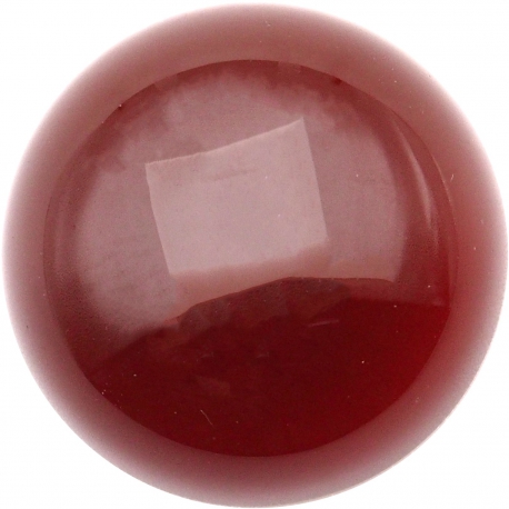 Cabochon pour bague interchangeable Yola - diamètre 14m - agate rouge