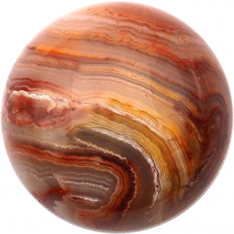 Cabochon pour collier interchangeable Yola - diamètre 20mm - crazy lace agate