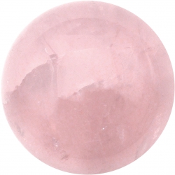 Cabochon pour collier interchangeable Yola - diamètre 20mm - quartz rose