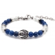 Bracelet STILIVITA en acier - Collection équilibre - APAISEMENT & CALME INTELLECTUELLE - sodalite - pierre de lune - séparate…