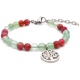 Bracelet STILIVITA en acier - Collection équilibre - AMOUR & SPIRITUALITE - fluorite - tourmaline rose - arbre de vie en acie…