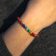 Bracelet STILIVITA en acier - 7 CHAKRAS - jaspe rouge, cornaline, citrine, malachite, aigue marine, lapis lazuli, améthyste -…