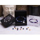 Bracelet STILIVITA en acier - Collection équilibre - SERENITE - lapis lazuli - calcédoine - améthyste - chakra troisième oeil…