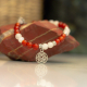 Bracelet STILIVITA en acier - Collection équilibre - SUPER WOMAN - pierre de lune - cornaline - séparateurs acier - chakra sa…