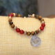 Bracelet STILIVITA en acier - Collection équilibre - VOLONTE & CONFIANCE EN SOI - œil de tigre - cornaline - chakra plexus so…