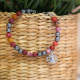 Bracelet STILIVITA en acier - Collection équilibre - ASCENSION & DEBLOCAGE - mookaite - hématite - fleur de tous en acier  - …