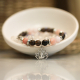 Bracelet STILIVITA en acier - Collection équilibre - AUTHENTICITE - opale rose - quartz fumé - séparateur acier - fleur de to…