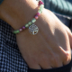 Bracelet STILIVITA en acier - Collection équilibre - AMOUR & SPIRITUALITE - fluorite - tourmaline rose - arbre de vie en acie…