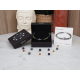 Bracelet STILIVITA en acier - Collection équilibre - YIN & YANG - jade néphrite - pierre de lave - bouddha - 17+4cm