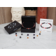 Bracelet STILIVITA en acier - Collection équilibre - HARMONIE DU COUPLE - cornaline - grenat - quartz rose - 17+4cm