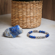 Bracelet STILIVITA en acier - Collection Médecine naturelle - VITALITÉ - labradorite - lapis lazuli - 17+4cm