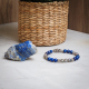 Bracelet STILIVITA en acier - Collection Médecine naturelle - VITALITÉ - labradorite - lapis lazuli - 17+4cm