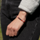 Bracelet STILIVITA en acier - Collection équilibre - HARMONIE DU COUPLE - cornaline - grenat - quartz rose - 17+4cm