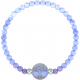 Bracelet elastique - arbre de vie - calcedoine bleu - diamètre 13mm - longueur 18_18,5cm