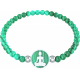 Bracelet elastique - bouddha - malachite - diamètre 13mm - longueur 18_18,5cm