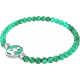 Bracelet elastique - bouddha - malachite - diamètre 13mm - longueur 18_18,5cm