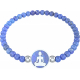 Bracelet elastique - bouddha - lapis lazuli - diamètre 13mm - longueur 18_18,5cm